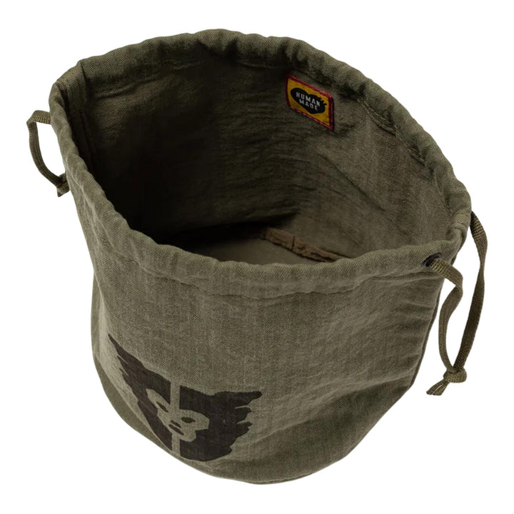 Club21 - HUMAN MADE - Drawstring Bag - POUCHES - Olive Drab