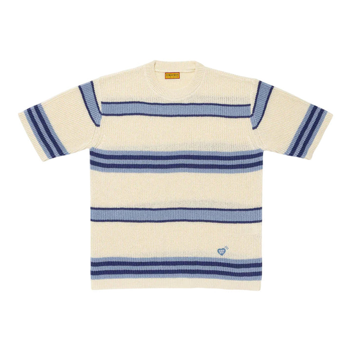 Club21 - HUMAN MADE - Striped Short Sleeve Knit Top - KNIT TOPS - Stripes