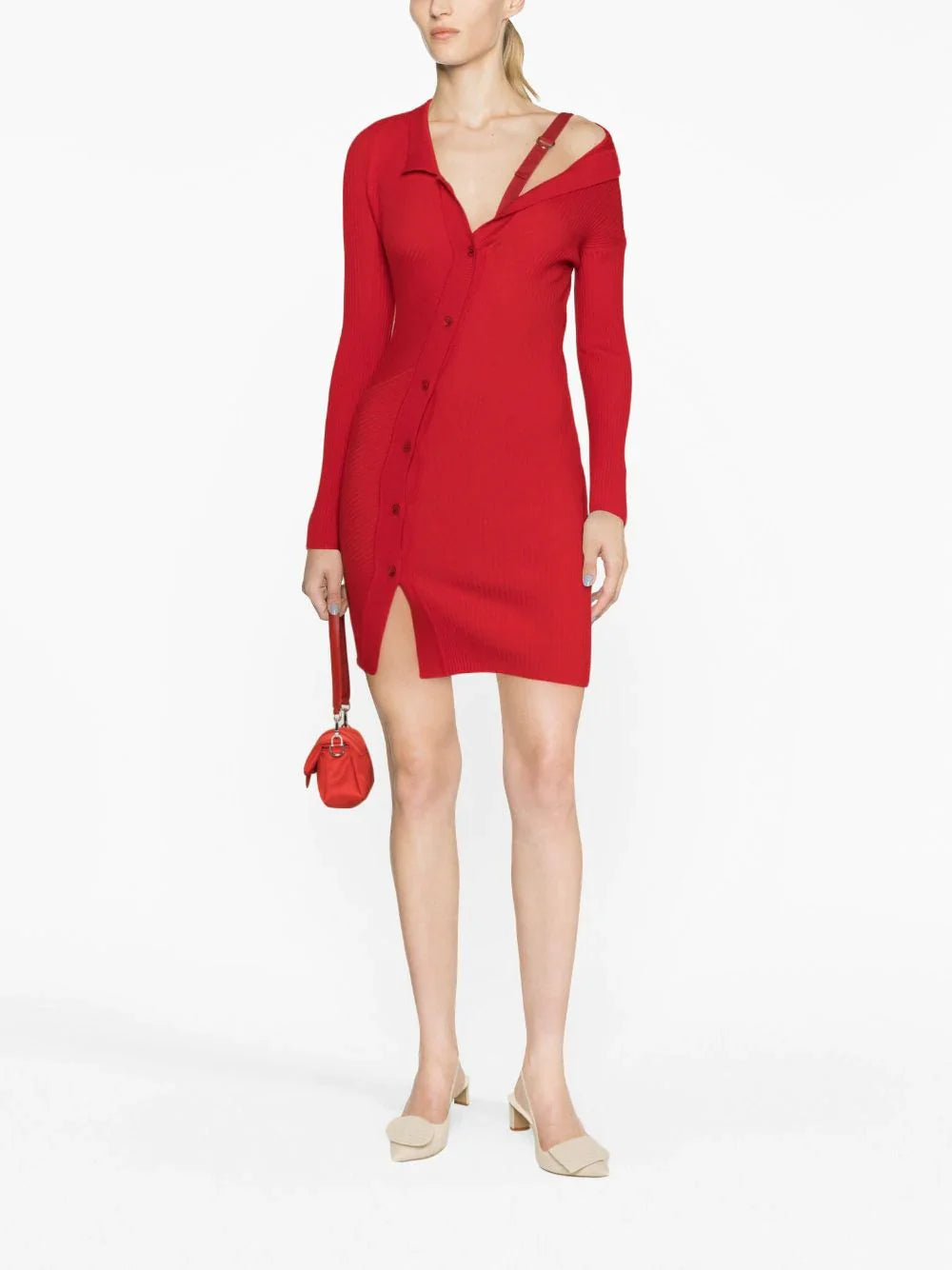 JACQUEMUS-La-Robe-Maille-Colin-Red-2