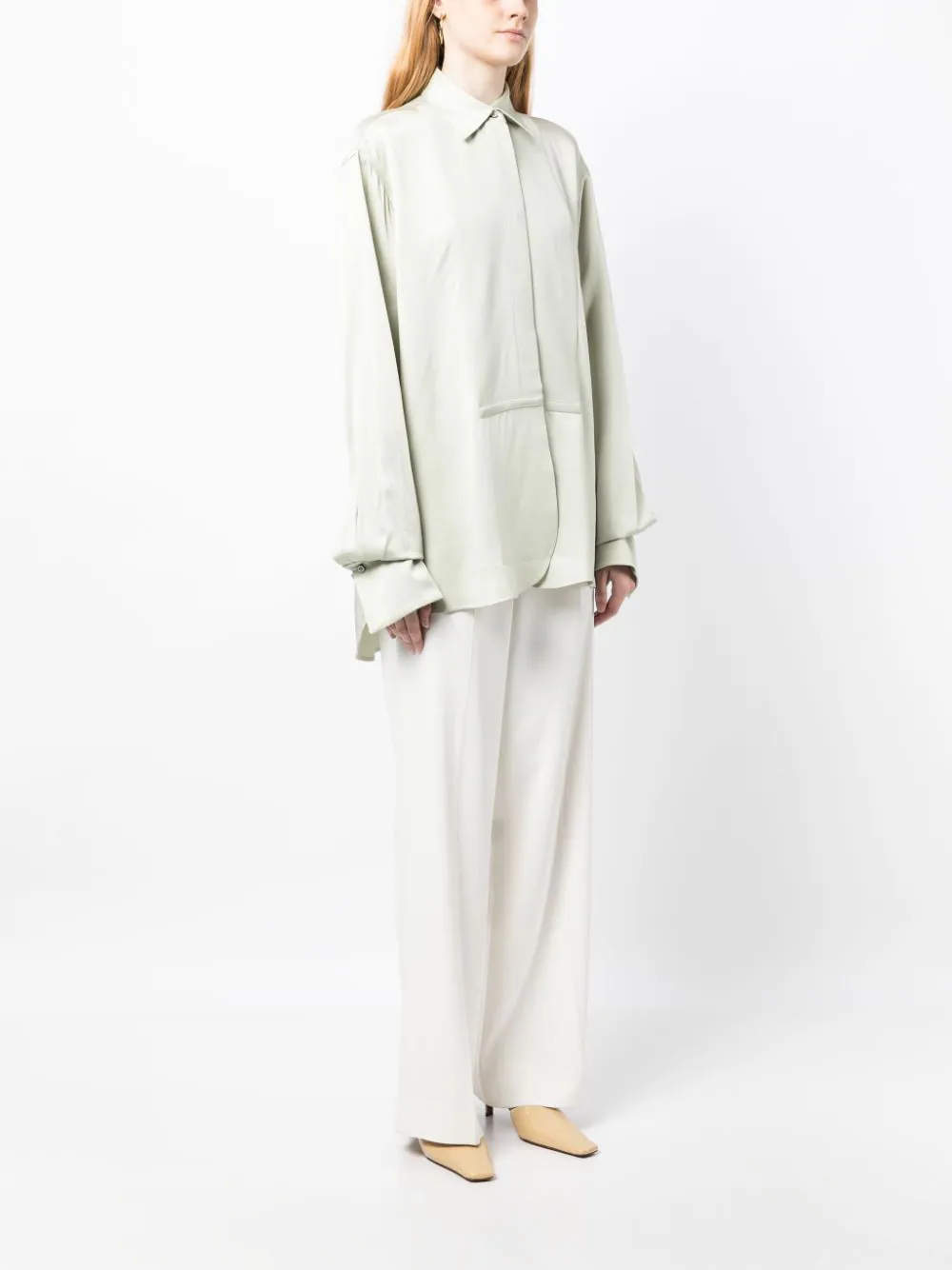 JACQUEMUS-Relaxed-Fit-Shirt-With-Contrast-Green-3