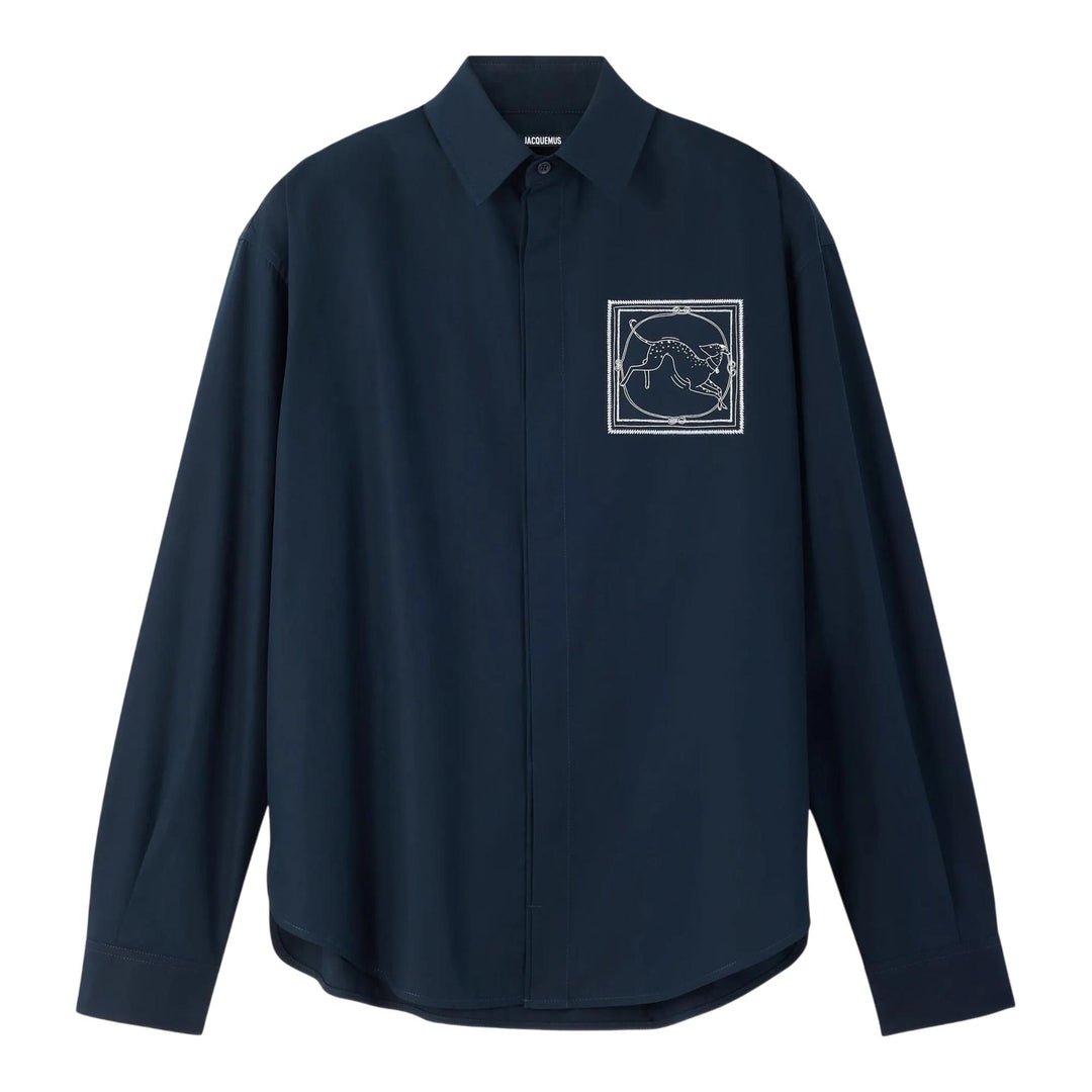 Club21 - JACQUEMUS - La Chemise Simon Manches Longues - SHIRTS - Navy