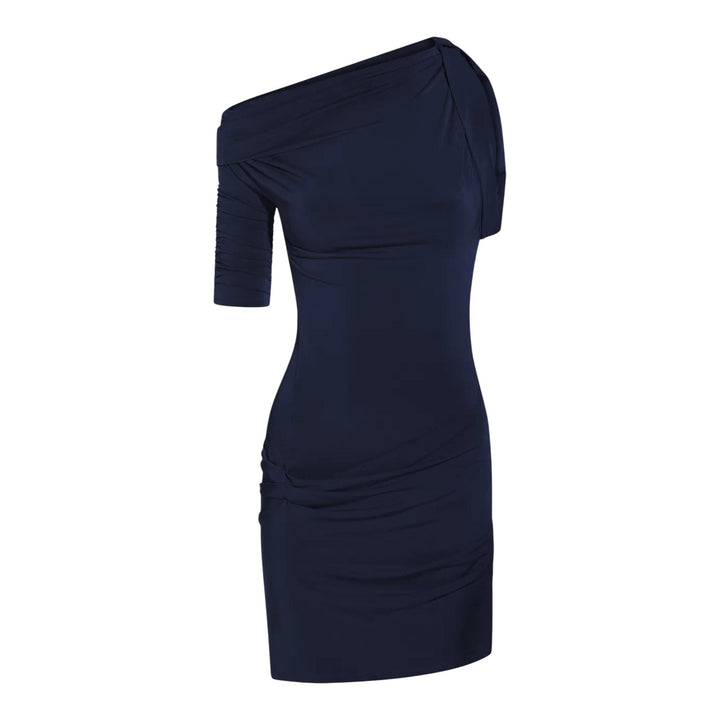 Club21 - JACQUEMUS - La Mini Robe Drapeado - KNIT DRESSES - Navy