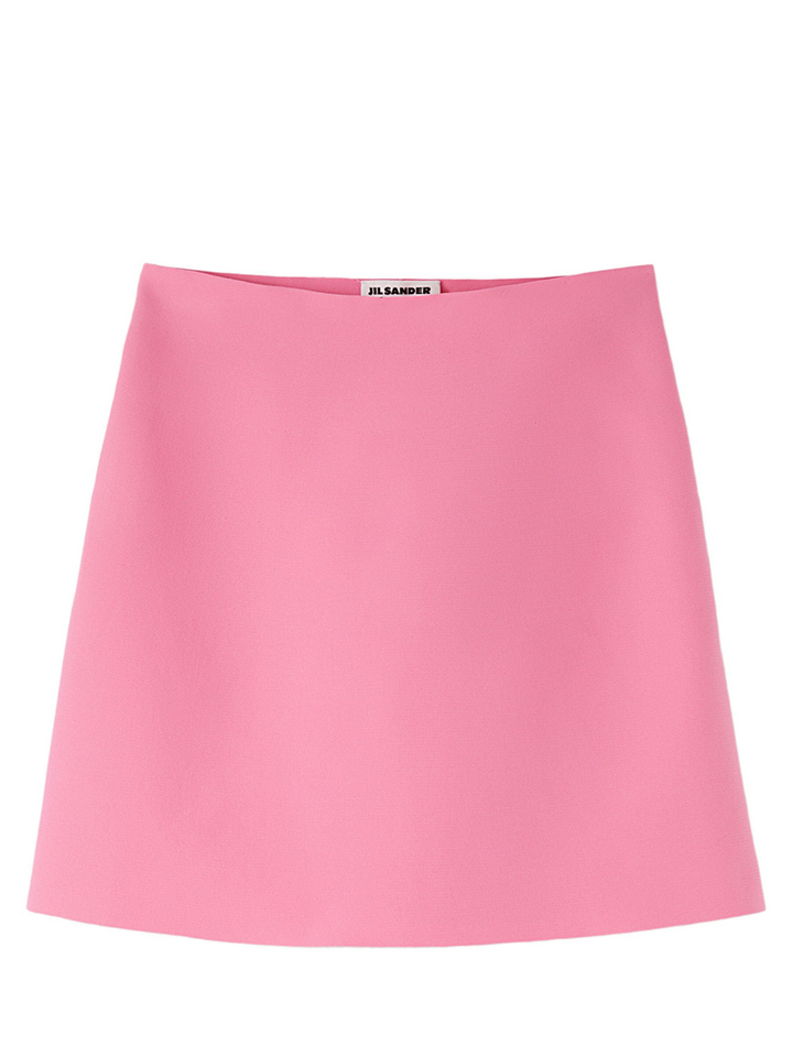 JILSANDER_SuperfinePolyesterDoubleFaceSkirt_Fushia