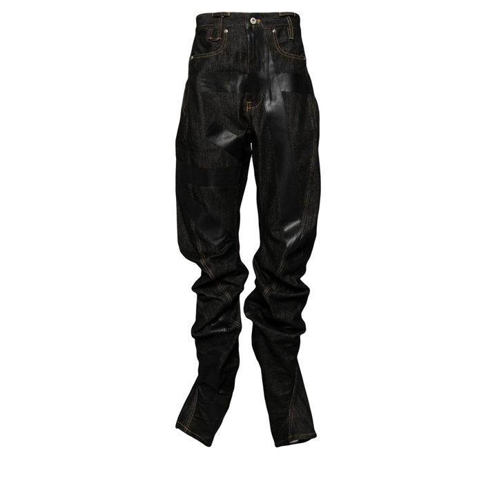 JUNTAE_KIM_Twisted_Tape_Trousers_Black