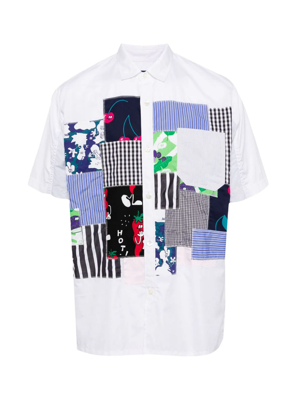 JUNYA_WATANABE_Cotton_Broad_Multi_Fabrics_Shirt_White