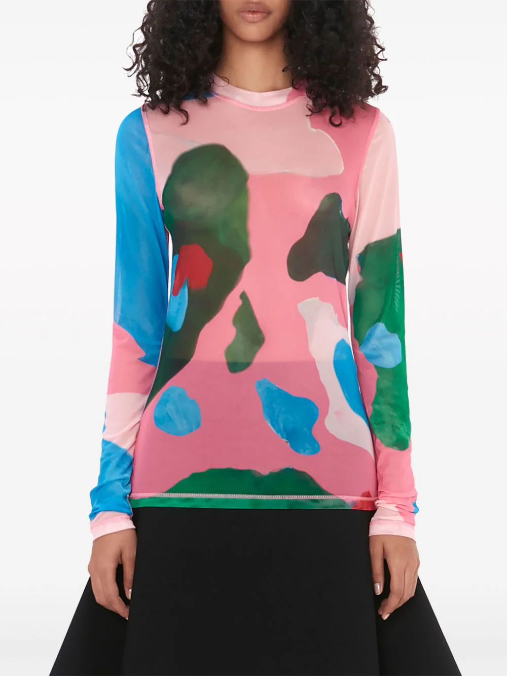 JW-Anderson-Long-Sleeve-Underpinning-Top-Pink-3