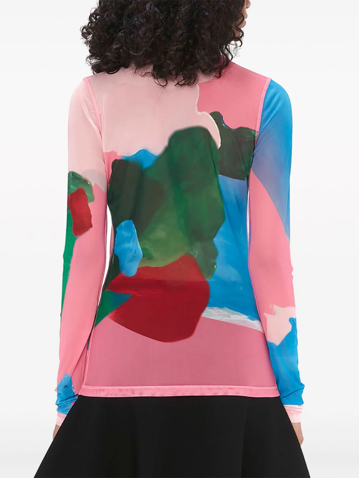 JW-Anderson-Long-Sleeve-Underpinning-Top-Pink-4