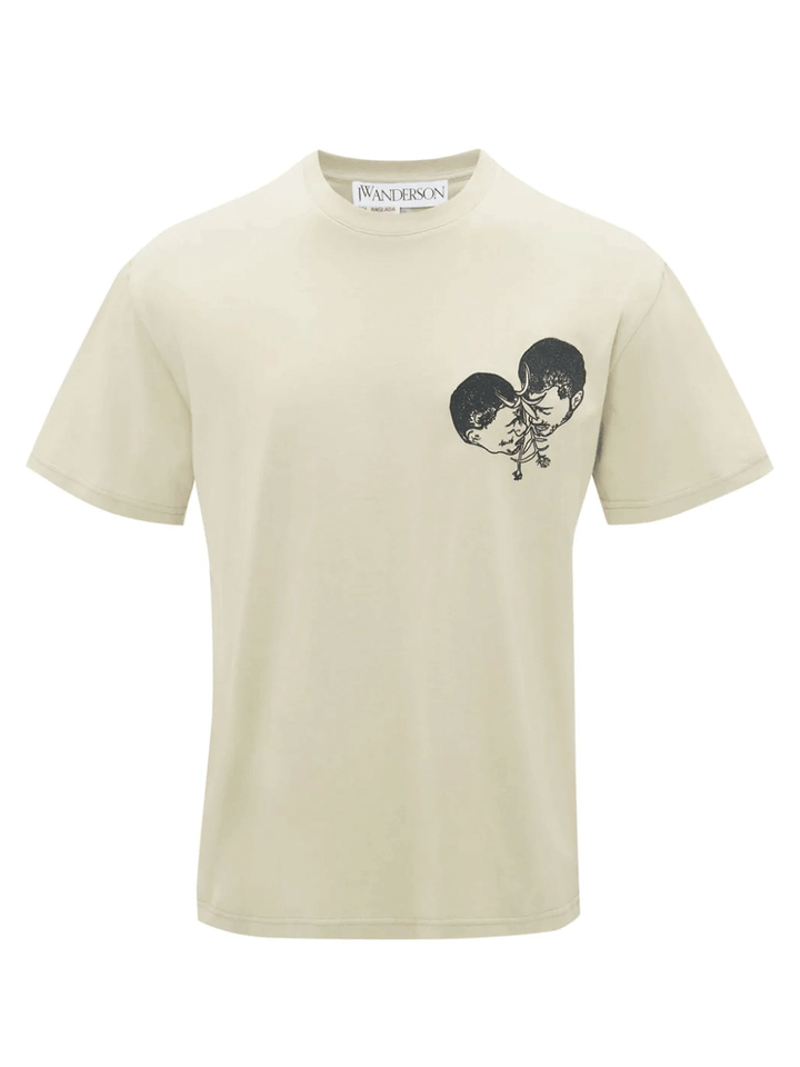 JW-Anderson-Pol-Anglada-Couple-Embroidery-T-Shirt-Beige-1