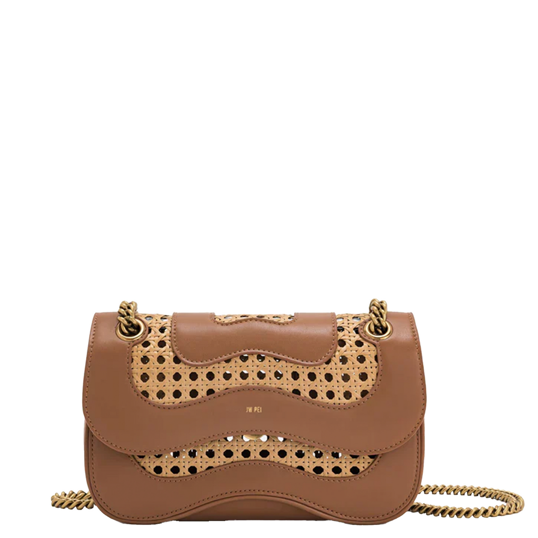 Tina Faux Bamboo Woven Crossbody