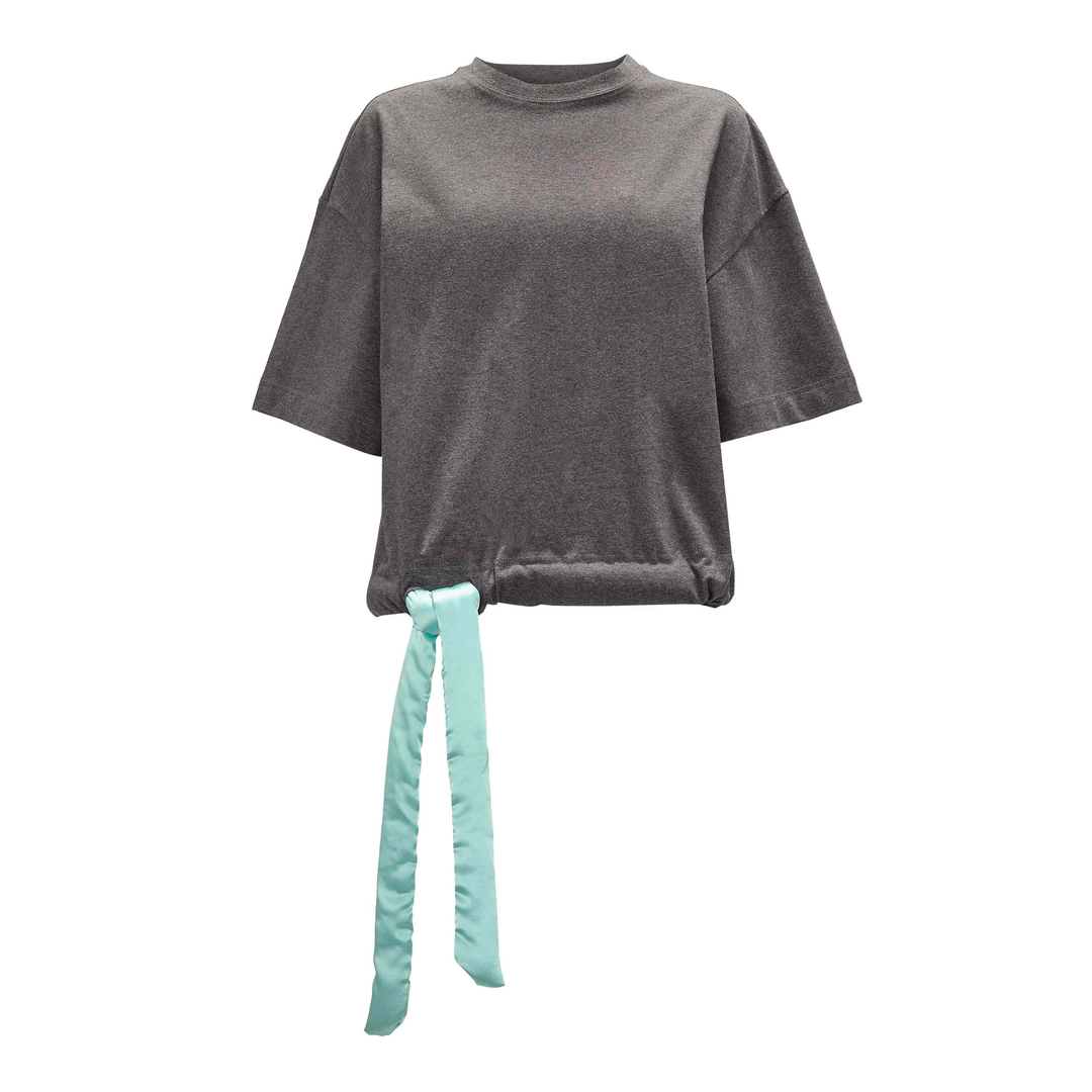 Satin Tie T-Shirt
