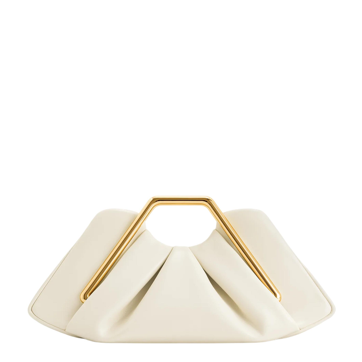 Lila Metal Frame Clutch