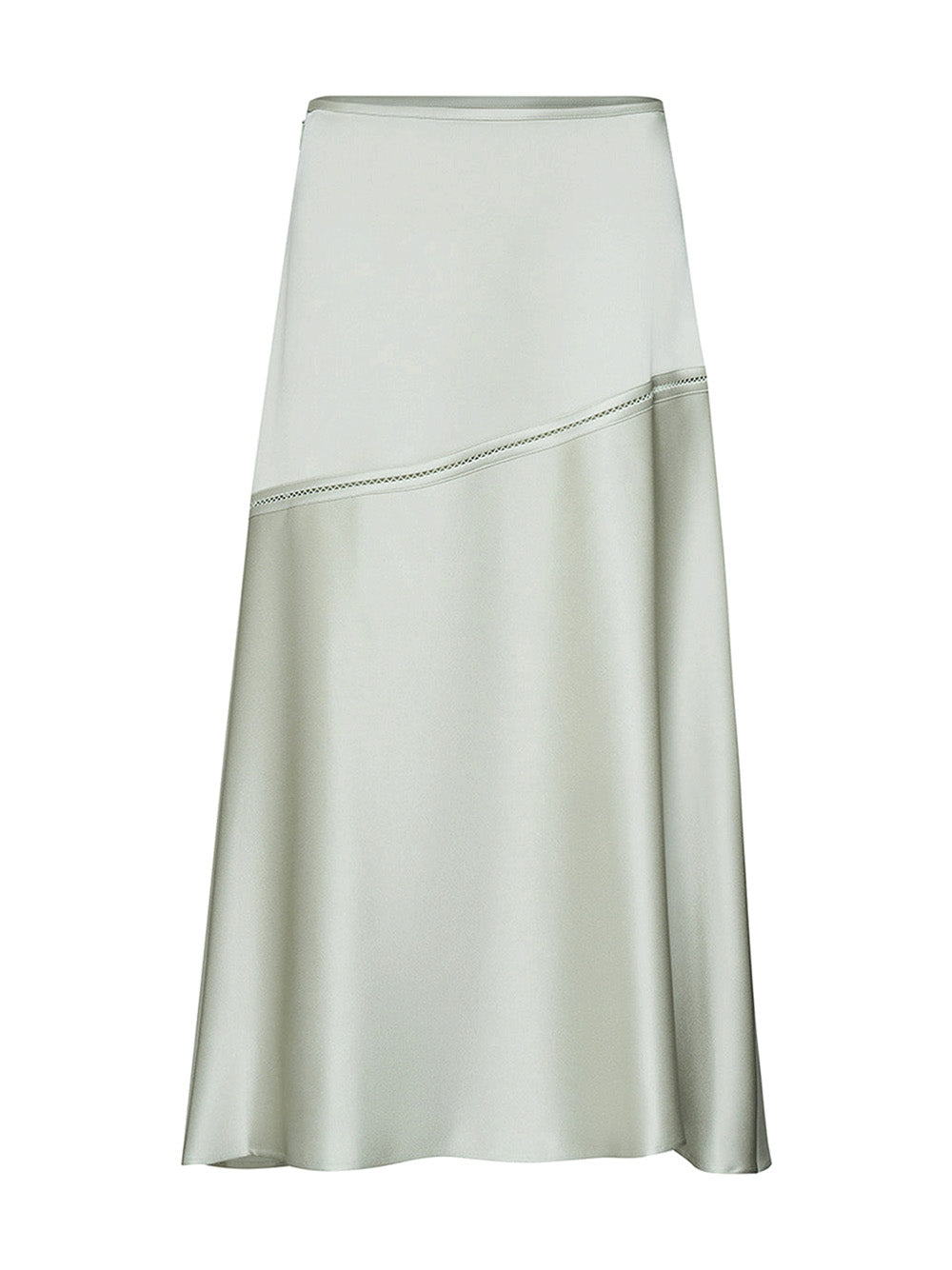     Jil-Sander-Bias-Cut-Calf-Length-Flared-Skirt-Green-1