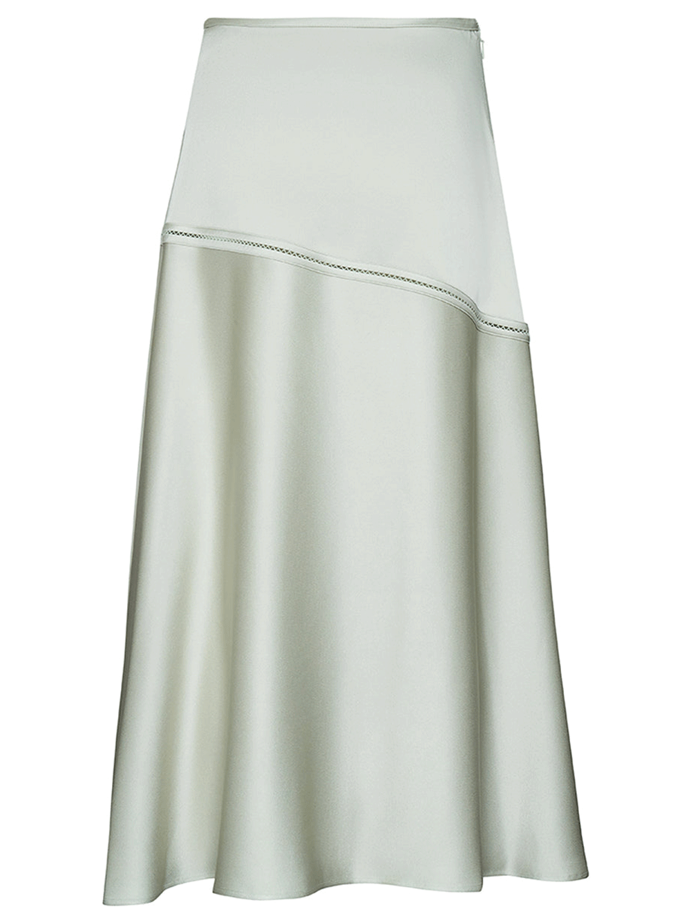 Jil-Sander-Bias-Cut-Calf-Length-Flared-Skirt-Green-2
