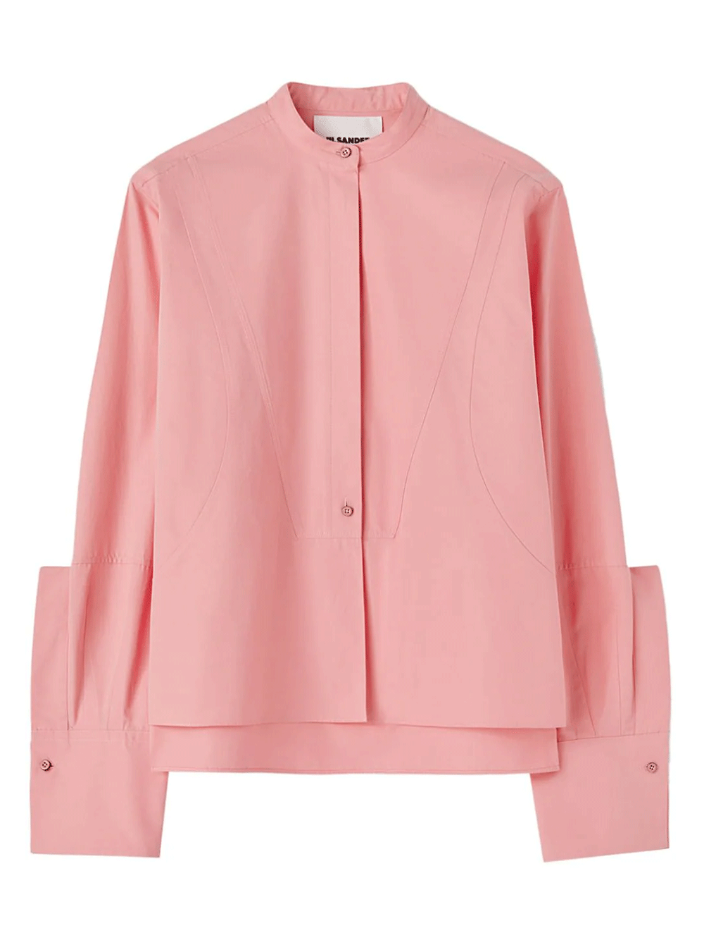 Jil-Sander-Cotton-And-Silk-Poplin-Shirt-Pink-1