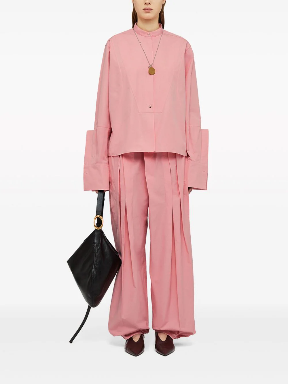 Jil-Sander-Cotton-And-Silk-Poplin-Shirt-Pink-2