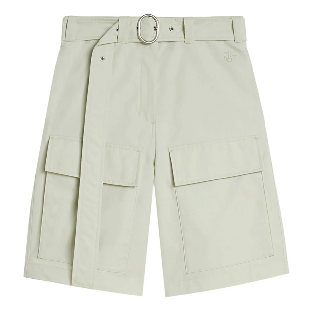 Cotton Belted Shorts