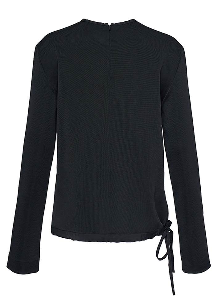 Jil Sander Crew Neck Long Sleeves Top Black 2