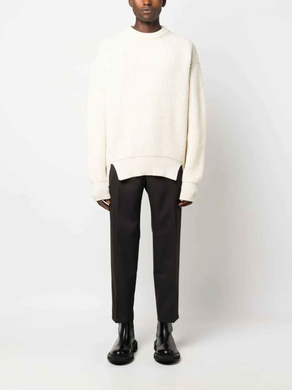 Jil-Sander-Fine-Wool-Tailoring-Gabardine-Pants-Brown-2