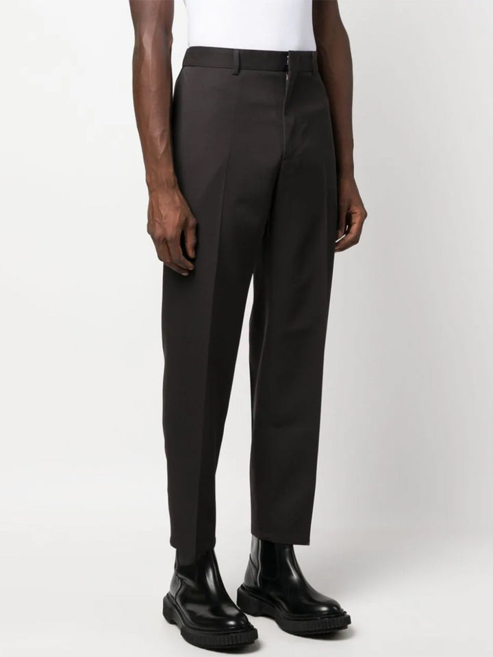 Jil-Sander-Fine-Wool-Tailoring-Gabardine-Pants-Brown-3