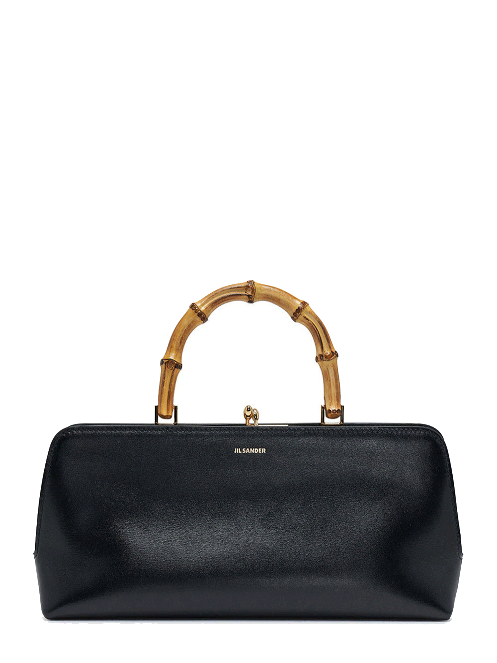 Jil-Sander Goji Bamboo Top Handle Small Black 1