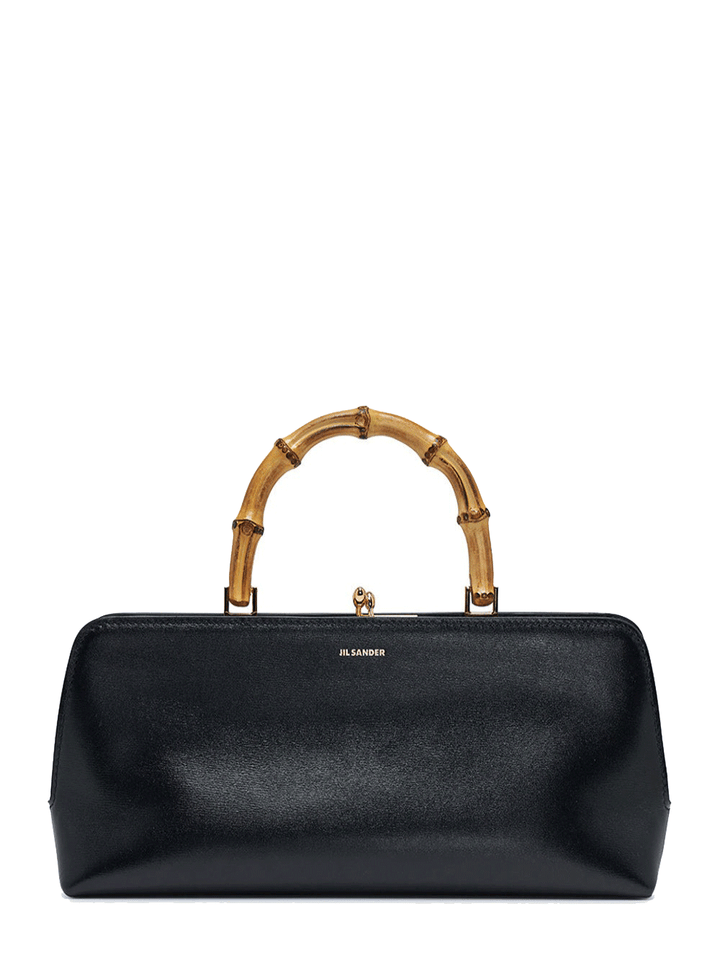 Jil-Sander Goji Bamboo Top Handle Small Black 1