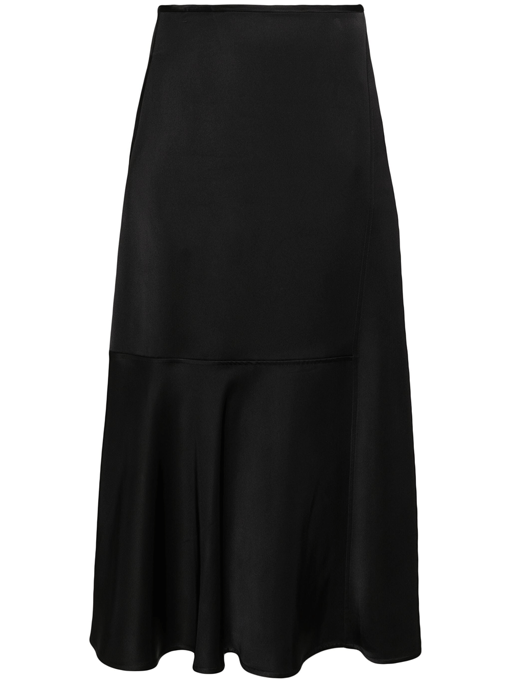Jil-Sander-Heavy-Viscose-Silk-Twill-Skirt-Black-1