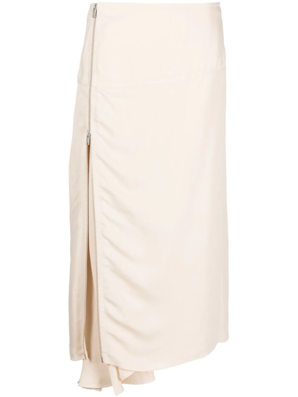    Jil-Sander-Low-Waist-Calf-Length-Straight-Skirt-Natural-1