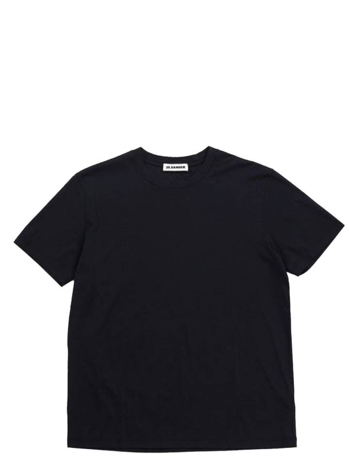 Jil Sander Mercerized Cotton T-Shirt Navy 1