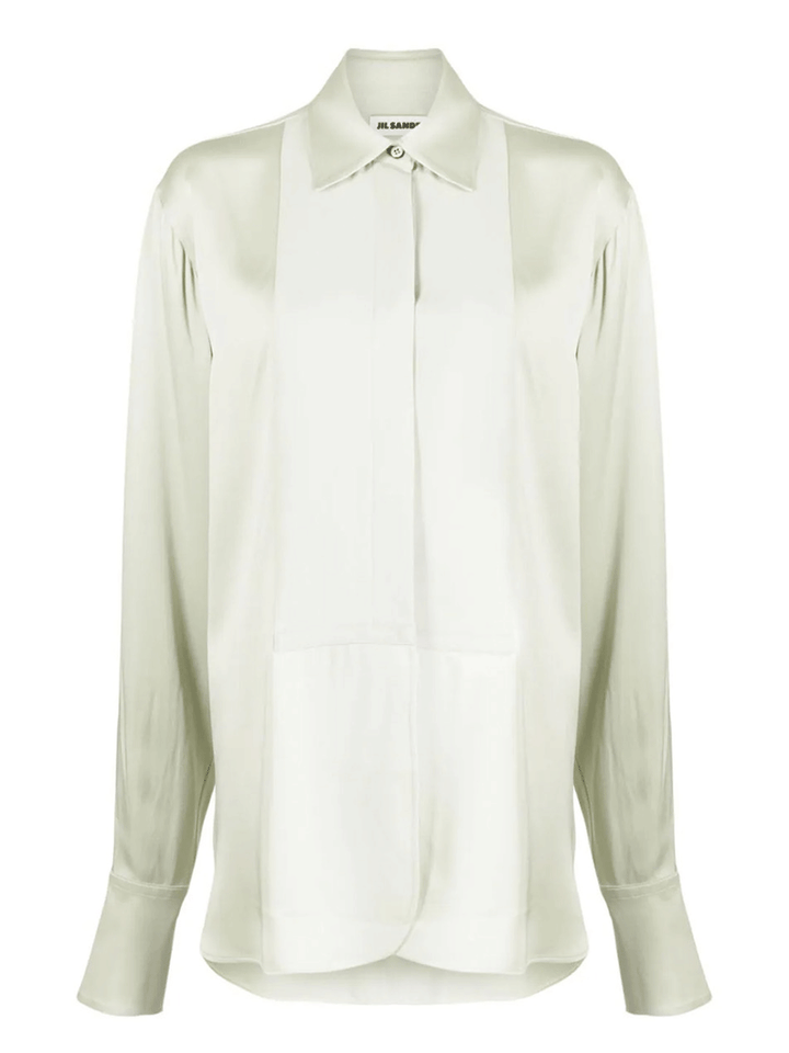 Jil-Sander-Relaxed-Fit-Shirt-With-Contrast-Green-1