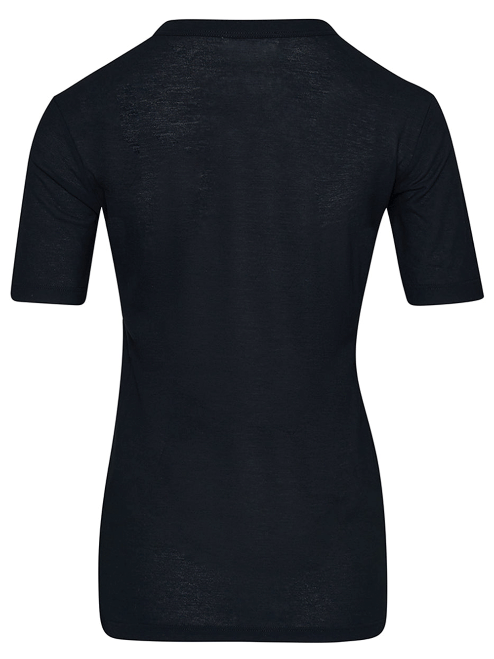 Jil Sander Short Sleeve Round Neck Basic Tee Black 2.