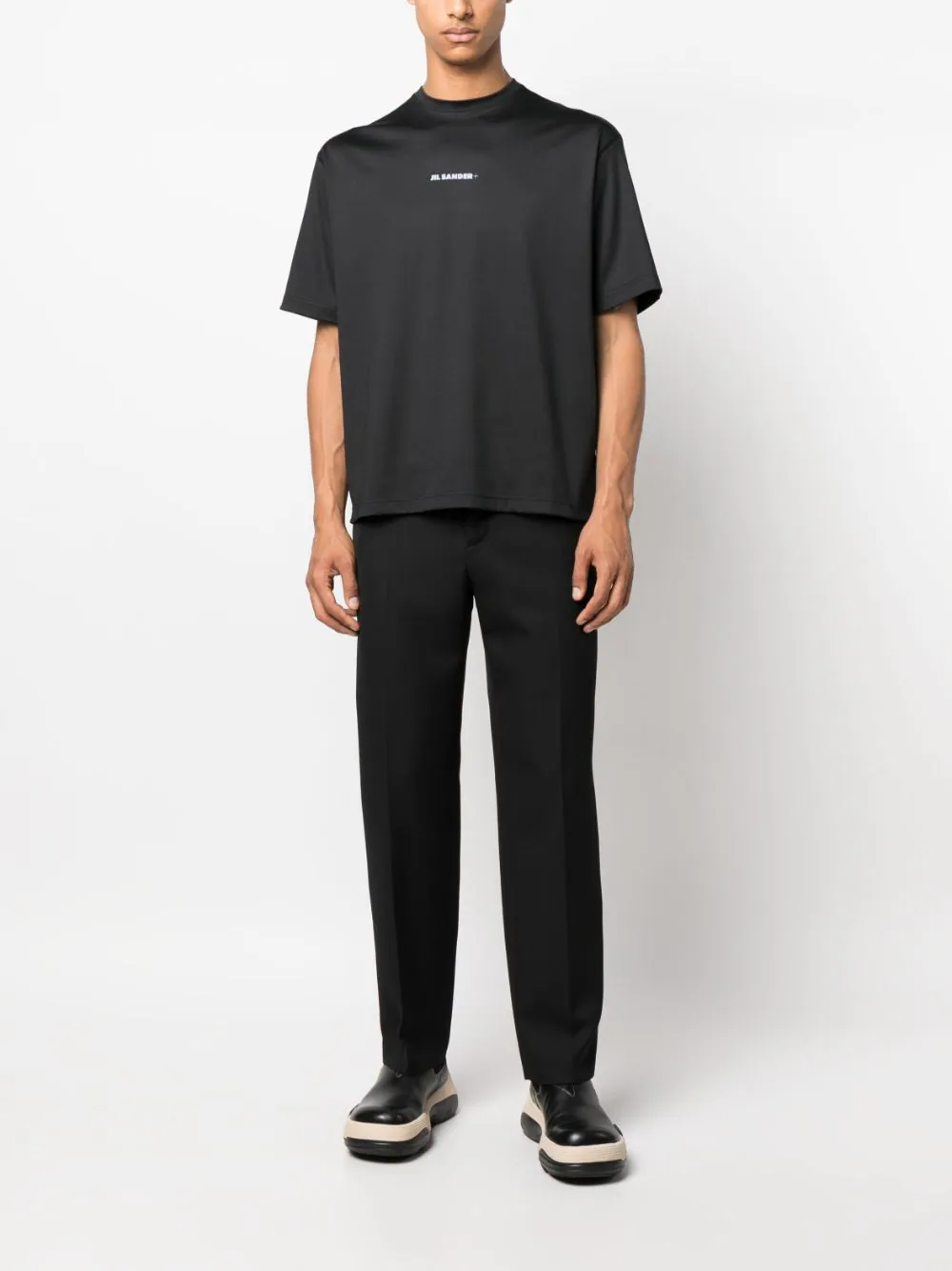 Jil-Sander-Short-Sleeves-Crew-Neck-T-Shirt-Black-2