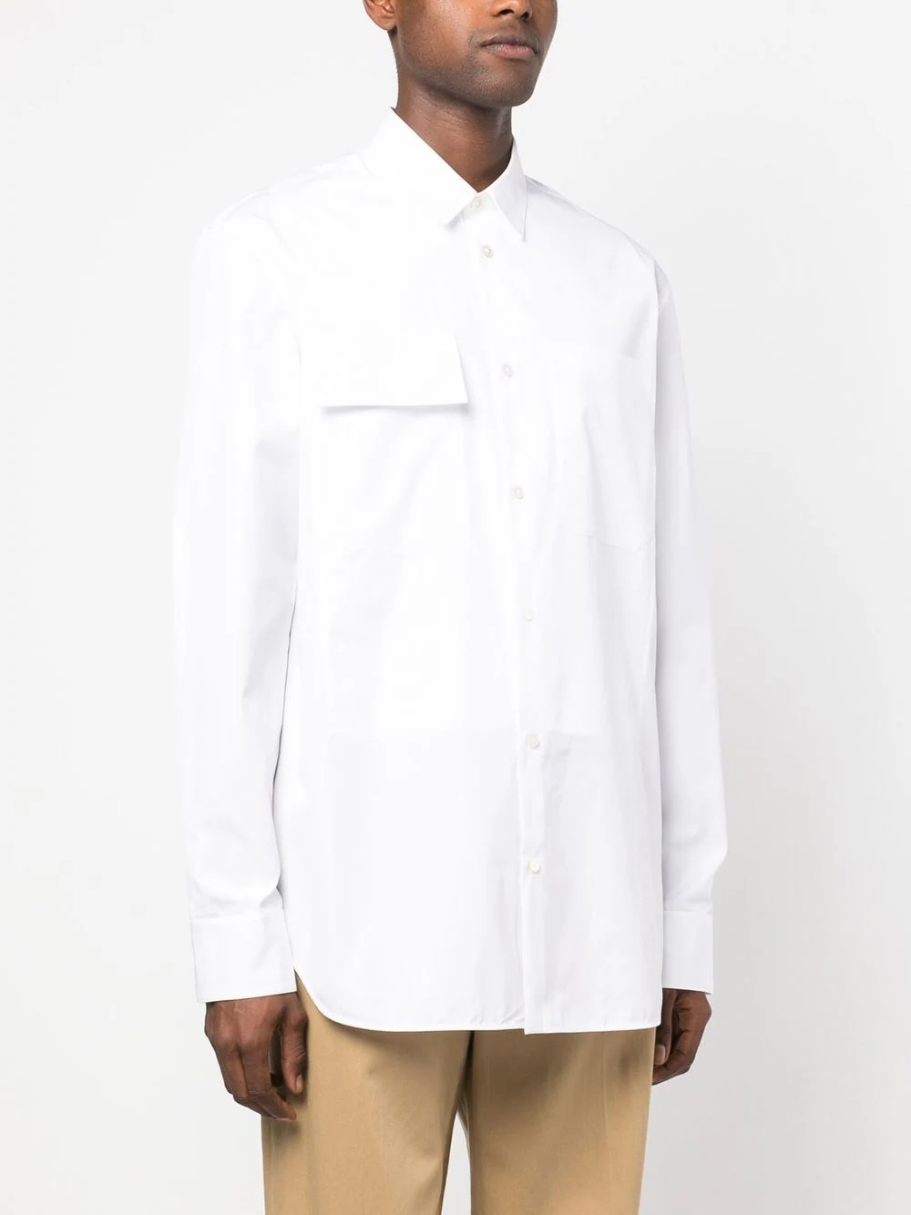 Jil-Sander-Straight-Relaxed-Fit-Pointed-Shirt-White-3