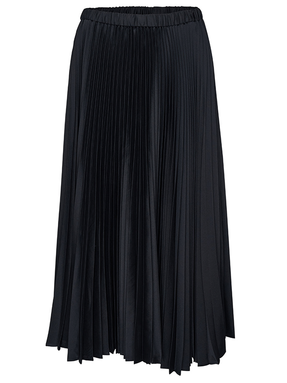 Jil-Sander-Sun-Ray-Pleated-Drawstring-Skirt-Black-1