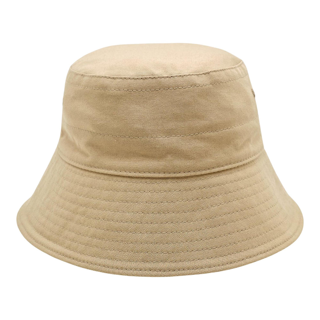 Club21 - Jil Sander - Bucket Hat Leather Patch Logo - HATS - Khaki