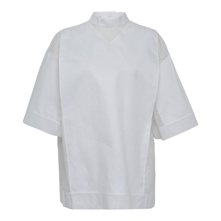 Club21 - Jil Sander - Cotton Organdy Top - WOVEN TOPS - White