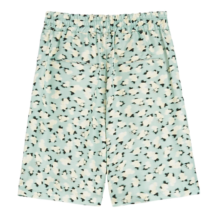 Club21 - Jil Sander - Fluid Viscose Printed Shorts - SHORTS - Green