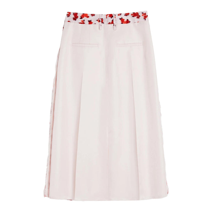 Club21 - Jil Sander - Fluid Viscose Printed Skirt - SKIRTS - Red