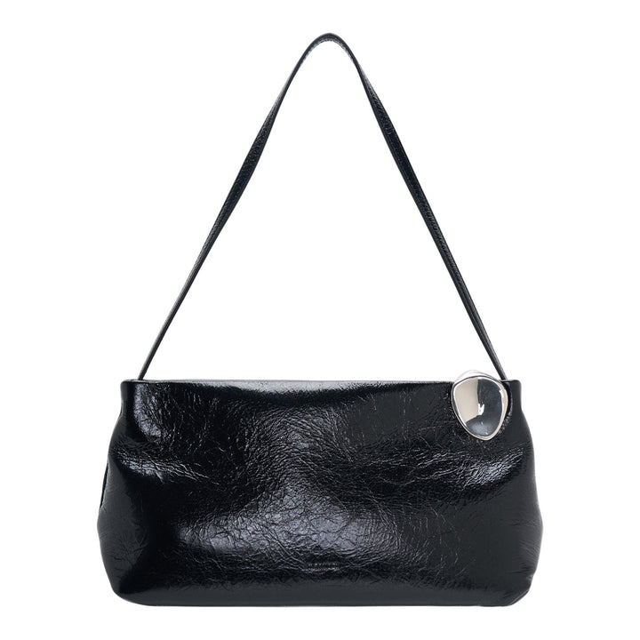 Club21 - Jil Sander - Jewel Zip Shoulder Bag - HANDBAGS - Black