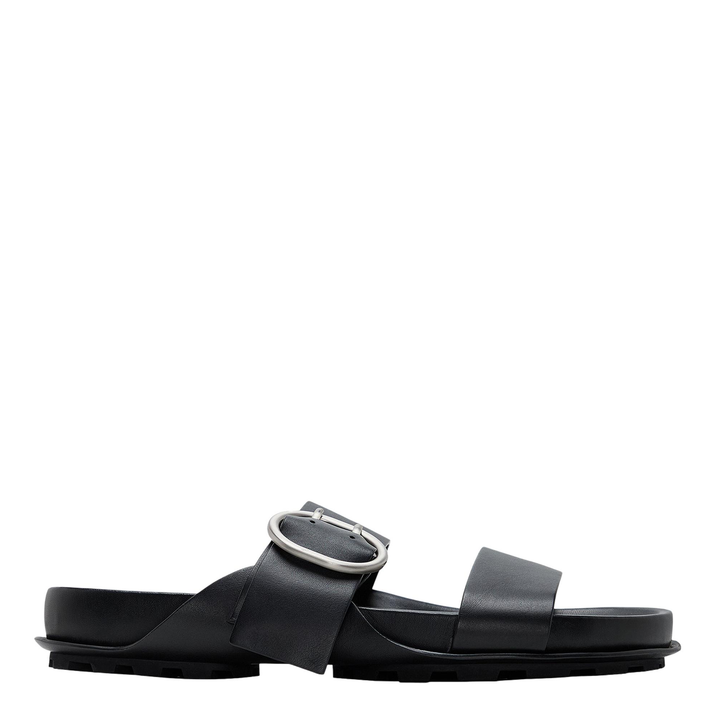 Semi-Shiny Calf Leather Sandal