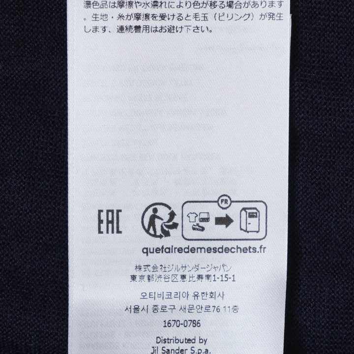 Club21 - Jil Sander - Superfine Cashmere Sweater - KNIT TOPS - Navy