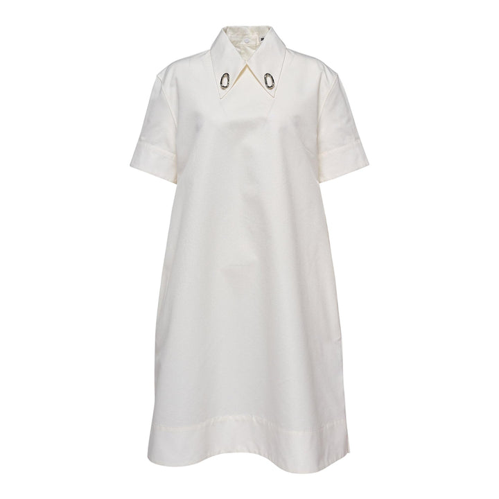 Club21 - Jil Sander - Tunic Dress With Clean Front - WOVEN DRESSES - Off-White