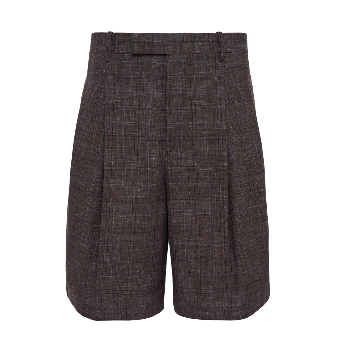Wool Linen Trouser Shorts