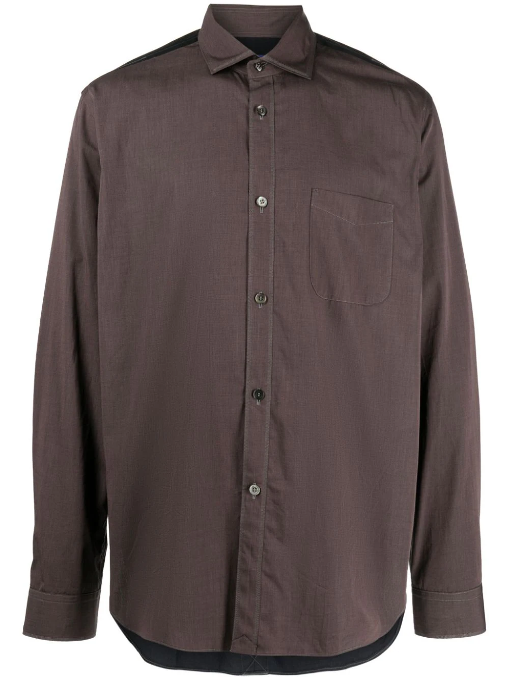 Junya-Watanabe-Button-Shirt-Brown-1