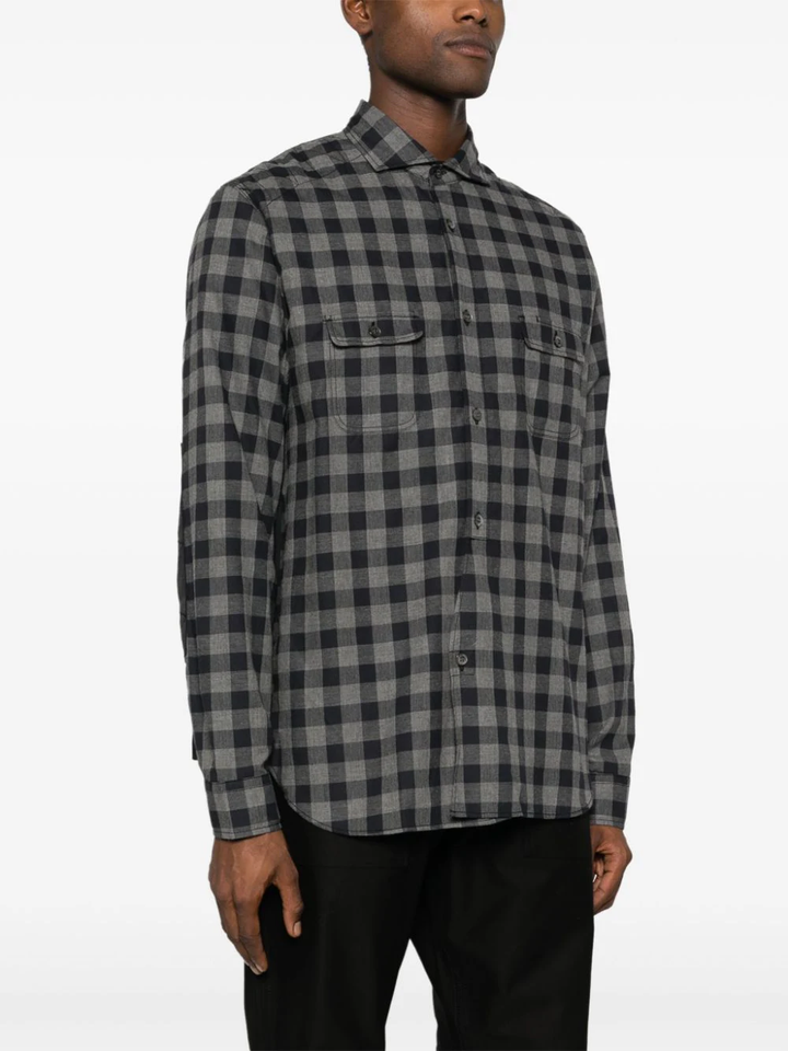 Junya-Watanabe-Checked-Long-Sleeve-Shirt-Grey-3