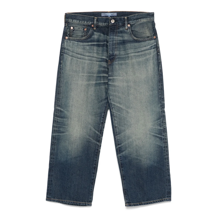 Cotton Denim Baggy Jeans