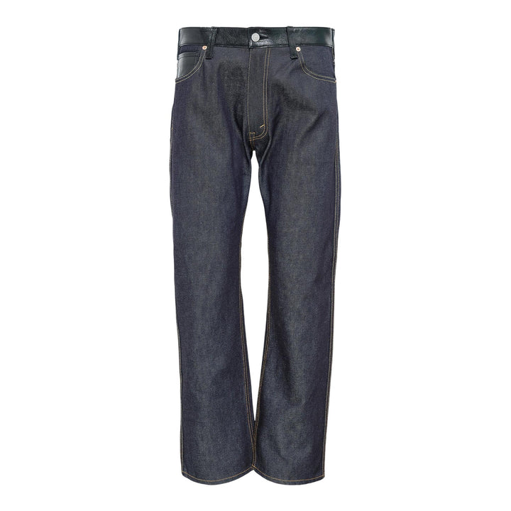 Club21 - Junya Watanabe - Cotton Denim Leather Levi'S Jeans - JEANS - Black
