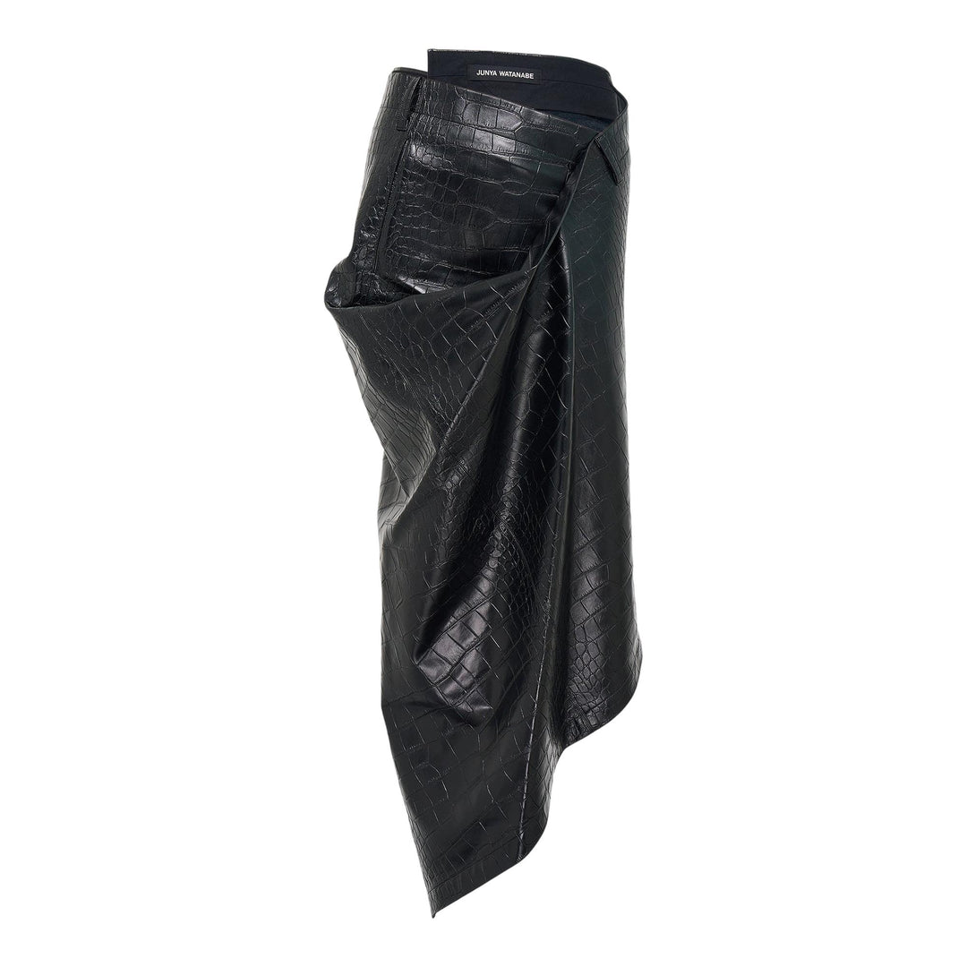 Club21 - Junya Watanabe - Fake Leather Skirt - SKIRTS - Black