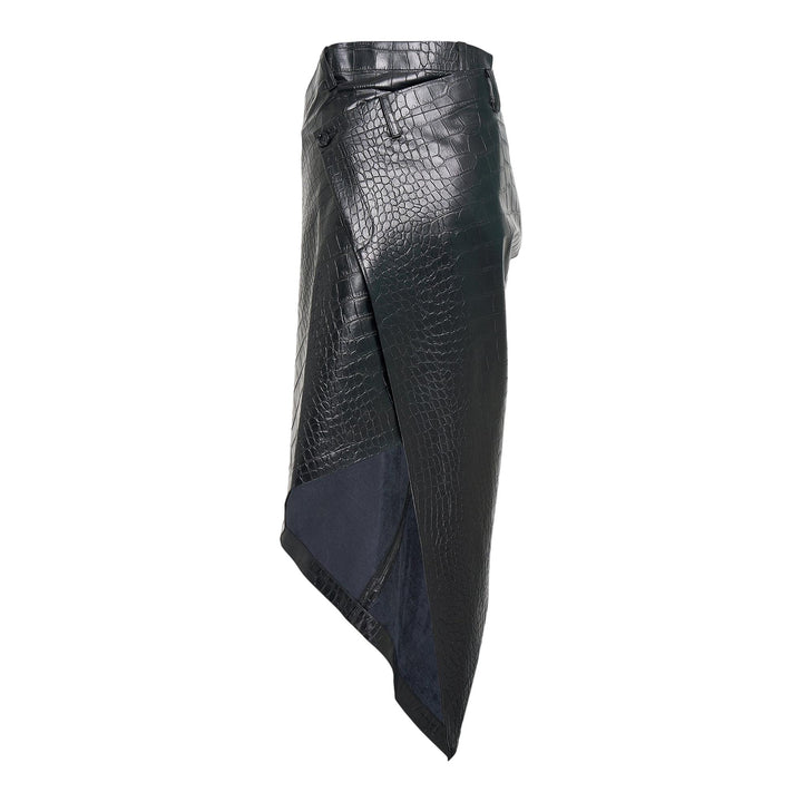 Club21 - Junya Watanabe - Fake Leather Skirt - SKIRTS - Black