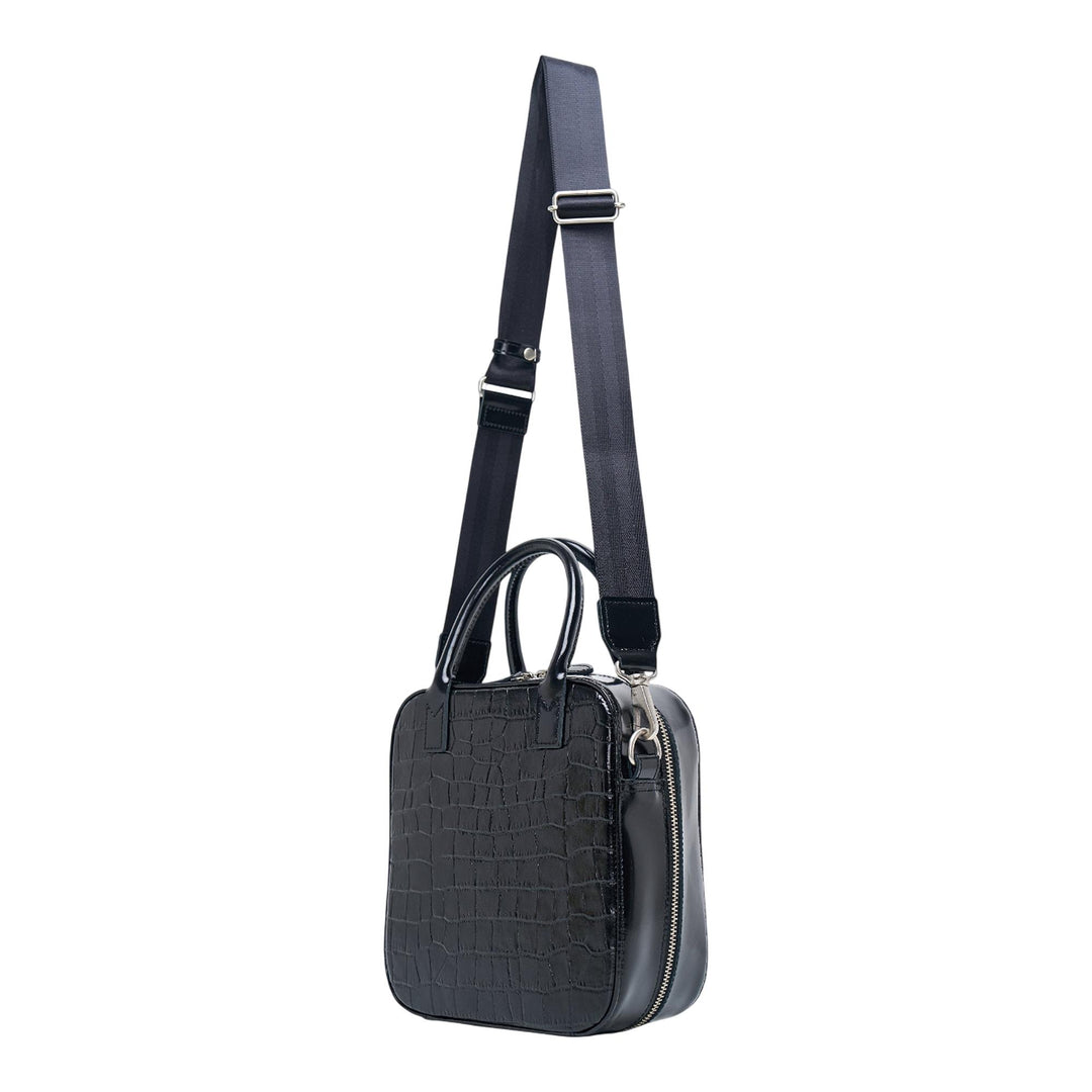 Club21 - Junya Watanabe - Glazed Leather Crocodile Crossbody - CROSS BODY - Black