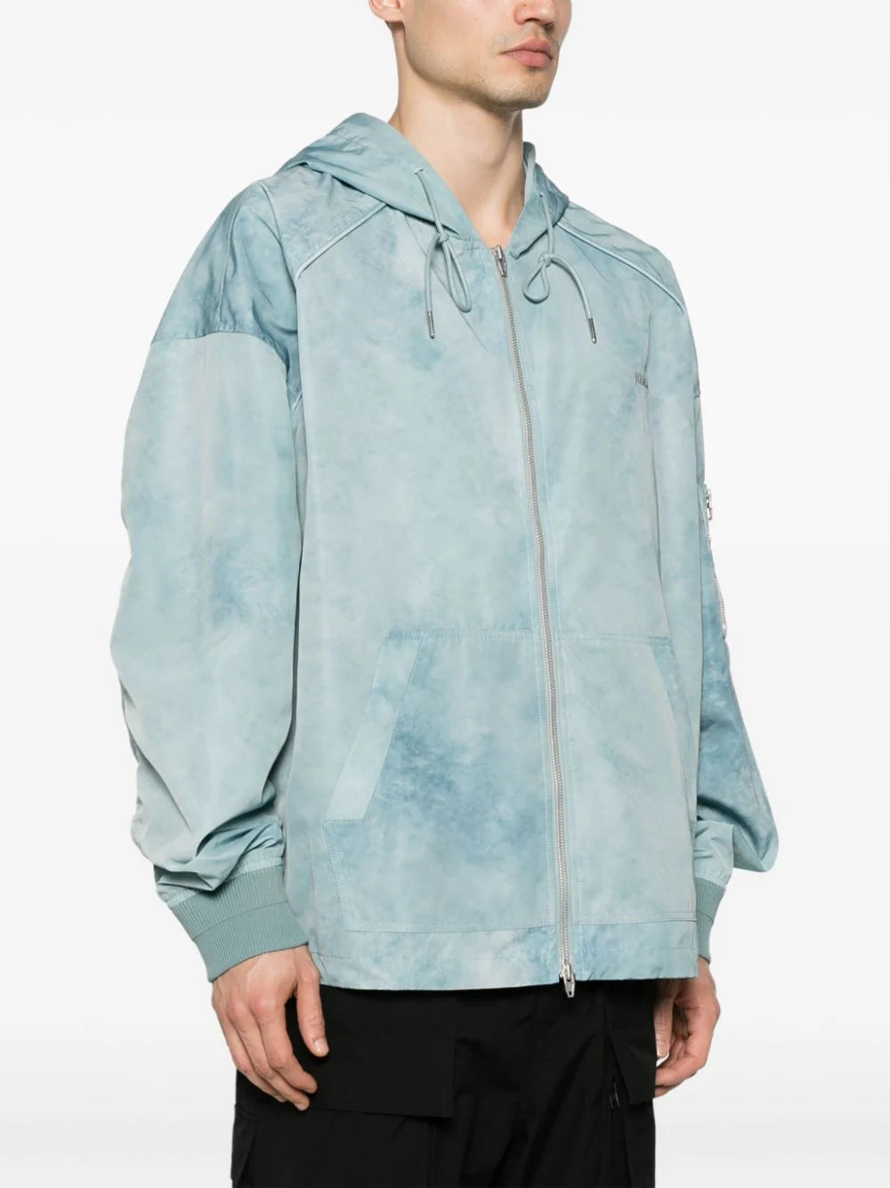 Juun.J-Dyeing-Like-Puckering-Hoodie-Green-3